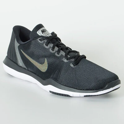 TÊNIS NIKE FLEX SUPREME TR 5 MTLC FEMININO - Preto/branco TÊNIS NIKE FLEX SUPREME TR 5 MTLC FEMININO - Preto/branco