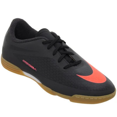 TÊNIS NIKE HYPERVENOM PHADE IC INFANTIL - Preto/laranja