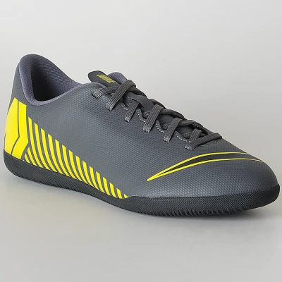 TÊNIS NIKE MERCURIAL VAPORX 12 CLUB IC INFANTIL - Chumbo/amarelo