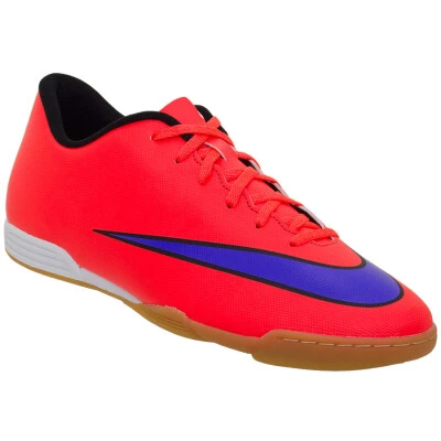 TÊNIS NIKE MERCURIAL VORTEX 2 IC - Laranja/roxo