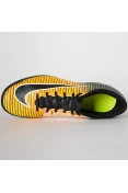 TÊNIS NIKE MERCURIAL X VORTEX 3 IC - Preto/laranja