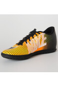 TÊNIS NIKE MERCURIAL X VORTEX 3 IC - Preto/laranja