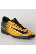 TÊNIS NIKE MERCURIAL X VORTEX 3 IC - Preto/laranja