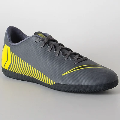 TÊNIS NIKE MERCURIALX VAPOR 12 CLUB IC - Chumbo/amarelo