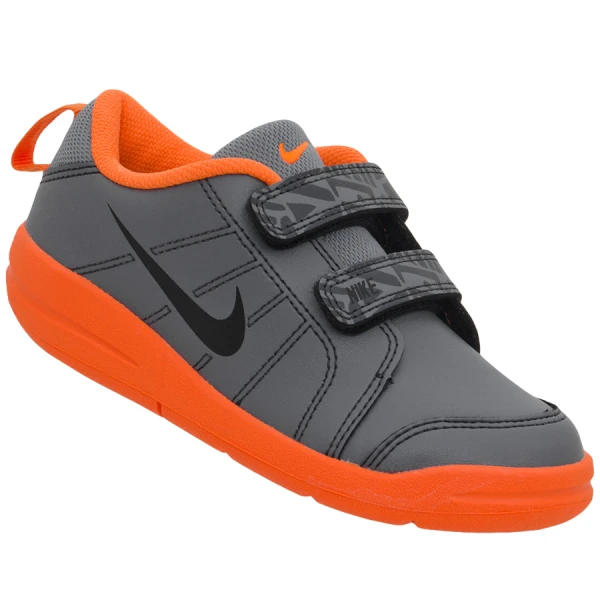TÊNIS NIKE PICO LT TDV INFANTIL - Grafite/laranja