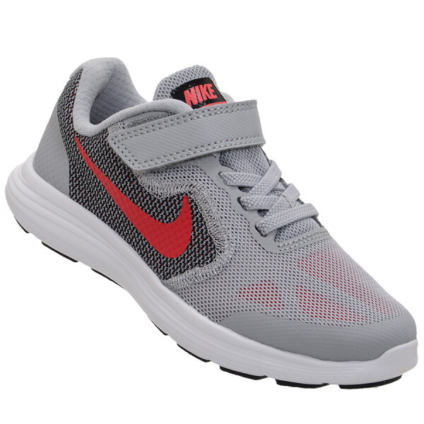 tenis nike cinza com vermelho