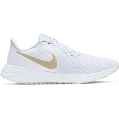 TÊNIS NIKE REVOLUTION 5 FEMININO - Branco/dourado TÊNIS NIKE REVOLUTION 5 FEMININO - Branco/dourado