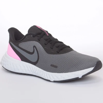 TÊNIS NIKE REVOLUTION 5 FEMININO - Grafite/rosa TÊNIS NIKE REVOLUTION 5 FEMININO - Grafite/rosa