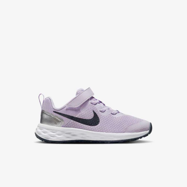 TÊNIS NIKE REVOLUTION 6 INFANTIL UNISSEX - Lilas/prata