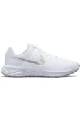 TÊNIS NIKE REVOLUTION 6 NEXT NATURE FEMININO - Branco/prata TÊNIS NIKE REVOLUTION 6 NEXT NATURE FEMININO - Branco/prata
