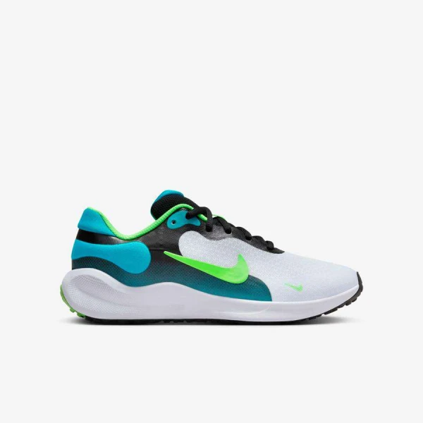 TÊNIS NIKE REVOLUTION 7 INFANTIL MASCULINO - Azul celeste/verde