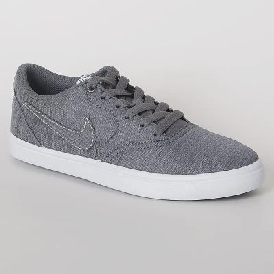 TÊNIS NIKE SB CHECK SOLAR CANVAS FEMININO - Grafite/branco