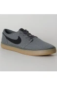 TÊNIS NIKE SB PORTMORE II SOLAR CANVAS MASCULINO - Grafite/preto