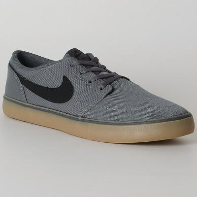 TÊNIS NIKE SB PORTMORE II SOLAR CANVAS MASCULINO - Grafite/preto