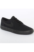 TÊNIS NIKE SB PORTMORE II SOLAR CANVAS MASCULINO - Preto