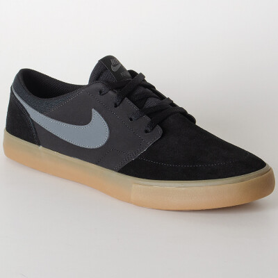 TÊNIS NIKE SB PORTMORE II SOLARSOFT MASCULINO - Preto/marrom