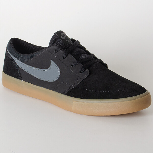 TÊNIS NIKE SB PORTMORE II SOLARSOFT MASCULINO - Preto/marrom