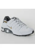 TÊNIS NIKE SHOX NZ MASCULINO - Cinza/dourado TÊNIS NIKE SHOX NZ MASCULINO - Cinza/dourado