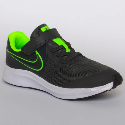 TÊNIS NIKE STAR RUNNER 2 PSV INFANTIL - Chumbo/verde TÊNIS NIKE STAR RUNNER 2 PSV INFANTIL - Chumbo/verde