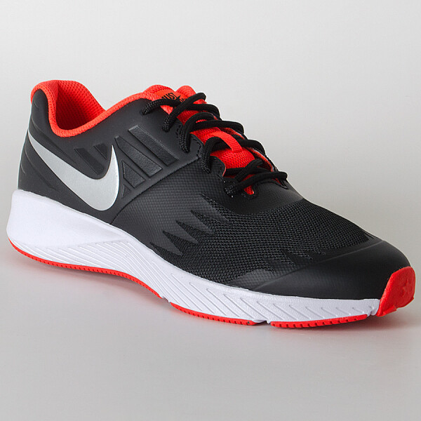 TÊNIS NIKE STAR RUNNER JDI GS INFANTIL - Preto/laranja