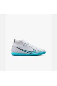 TÊNIS NIKE SUPERFLY 9 IC JR FUTSAL INFANTIL - Branco/azul