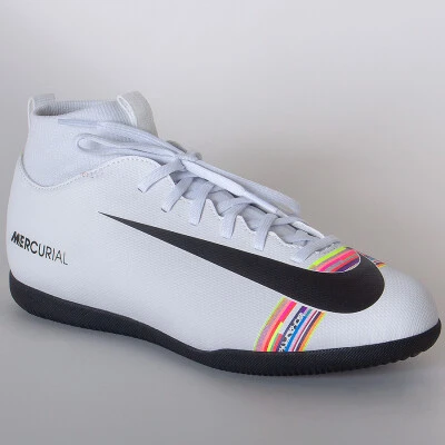 TÊNIS NIKE SUPERFLYX 6 CR7 CLUB IC INFANTIL - Branco/preto