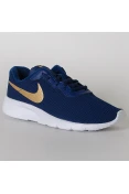 TÊNIS NIKE TANJUN GS INFANTIL - Marinho/dourado