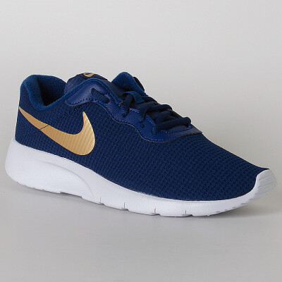 TÊNIS NIKE TANJUN GS INFANTIL - Marinho/dourado