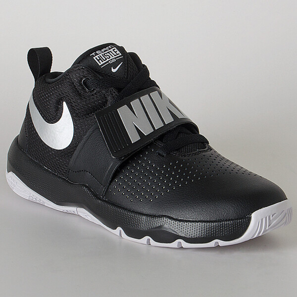 TÊNIS NIKE TEAM HUSTLE D 8 INFANTIL - Preto/prata