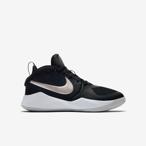 TÊNIS NIKE TEAM HUSTLE D 9 INFANTIL - Preto/prata