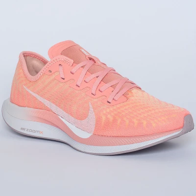 TÊNIS NIKE ZOOM PEGASUS TURBO 2 FEMININO - Salmao/branco