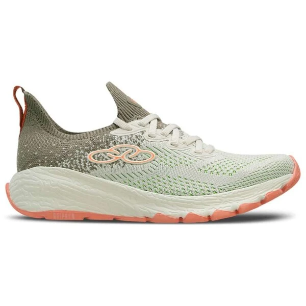 TÊNIS OLYMPIKUS AÇÃO FEMININO - Bege/verde TÊNIS OLYMPIKUS AÇÃO FEMININO - Bege/verde