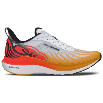 TÊNIS OLYMPIKUS CORRE GRAFENO MASCULINO - Branco/laranja TÊNIS OLYMPIKUS CORRE GRAFENO MASCULINO - Branco/laranja