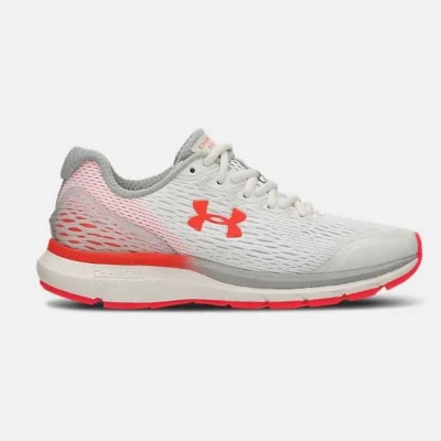 TÊNIS PARA CORRIDA UNDER ARMOUR CHARGE EXTEND FEMININO - Branco/laranja