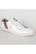TÊNIS POLO ROYAL STRIPES MASCULINO - Branco/marrom