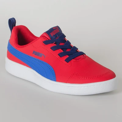 TÊNIS PUMA COURTFLEX PS INFANTIL - Vermelho/azul