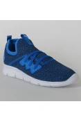 TÊNIS PUMA FLASH KNIT PS BDP INFANTIL - Azul/preto