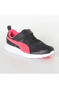 TÊNIS PUMA FLEX ESSENTIAL V PS INFANTIL - Preto/pink