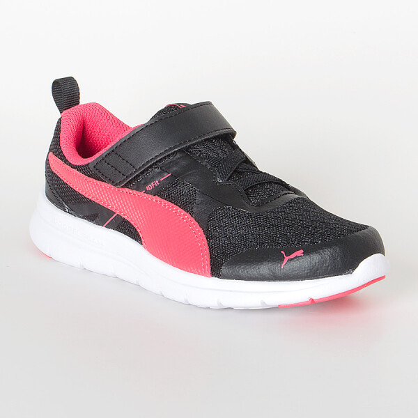 TÊNIS PUMA FLEX ESSENTIAL V PS INFANTIL - Preto/pink