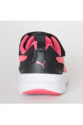 TÊNIS PUMA FLEX ESSENTIAL V PS INFANTIL - Preto/pink