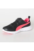 TÊNIS PUMA FLEX ESSENTIAL V PS INFANTIL - Preto/pink