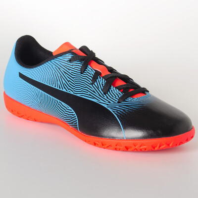 TÊNIS PUMA FUTSAL SPIRIT II IT INFANTIL - Azul/preto