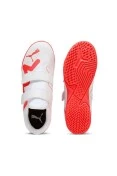 TÊNIS PUMA FUTURE PLAY IT V FUTSAL INFANTIL - Branco/vermelho