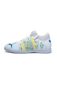 TENIS PUMA FUTURE Z 4.1 NJR IT JR BDP FUTSAL INFANTIL - Branco/azul
