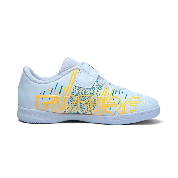 TENIS PUMA FUTURE Z 4.1 NJR IT V PS BDP FUTSAL INFANTIL - Branco/azul