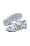 TENIS PUMA FUTURE Z 4.1 NJR IT V PS BDP FUTSAL INFANTIL - Branco/azul