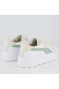 TÊNIS PUMA KARMEN L BDP FEMININO - Branco/verde TÊNIS PUMA KARMEN L BDP FEMININO - Branco/verde