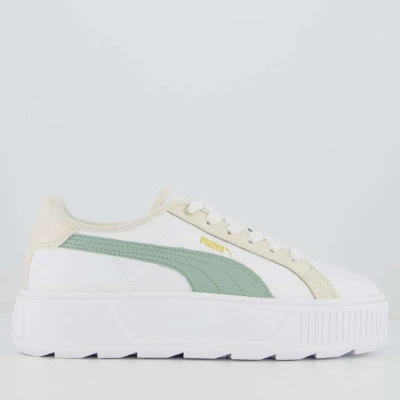 TÊNIS PUMA KARMEN L BDP FEMININO - Branco/verde