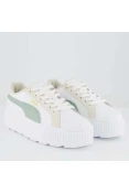 TÊNIS PUMA KARMEN L BDP FEMININO - Branco/verde TÊNIS PUMA KARMEN L BDP FEMININO - Branco/verde