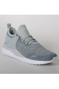 TÊNIS PUMA PACER NEXT CAGE KNIT PREMIUM MASCULINO - Cinza/branco TÊNIS PUMA PACER NEXT CAGE KNIT PREMIUM MASCULINO - Cinza/branco